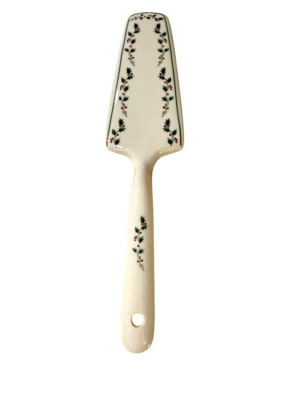 Gibson White Tree Trimming Cake Plate and Server Set 10 1/2  inch NEW in orginal